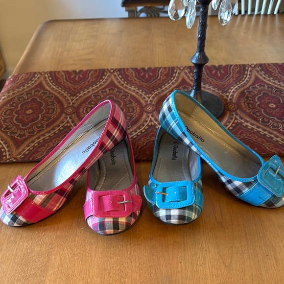 Pink and Blue Flats & Loafers Shoes - Picture 2 of 8